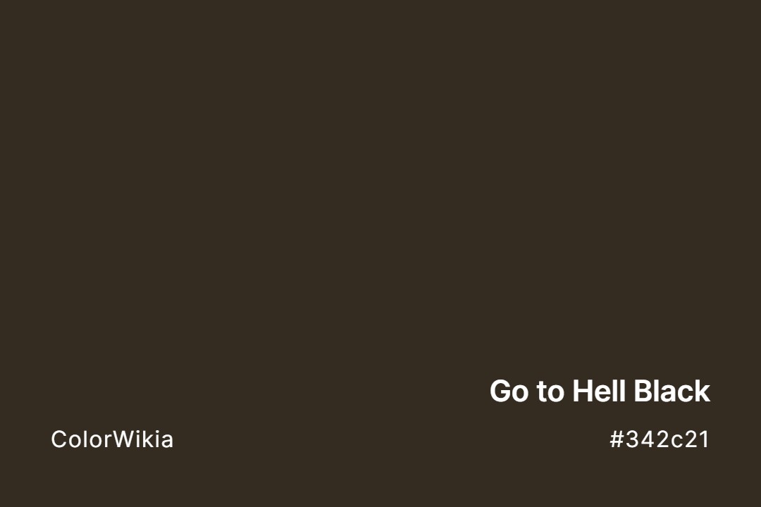 go to hell black color 342c21