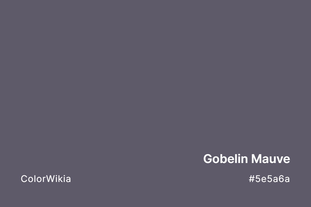 Gobelin Mauve Color – #5e5a6a: Codes and Complete Breakdown