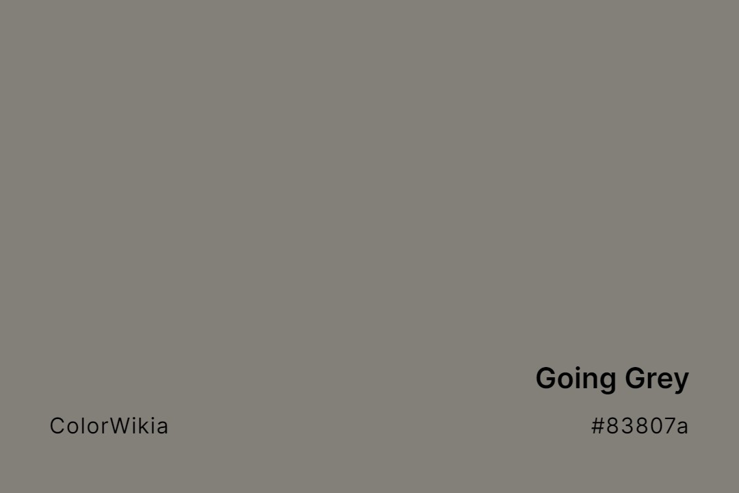 Going Grey Color – #83807a: Codes and Complete Breakdown