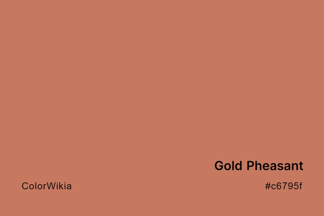 gold pheasant color c6795f