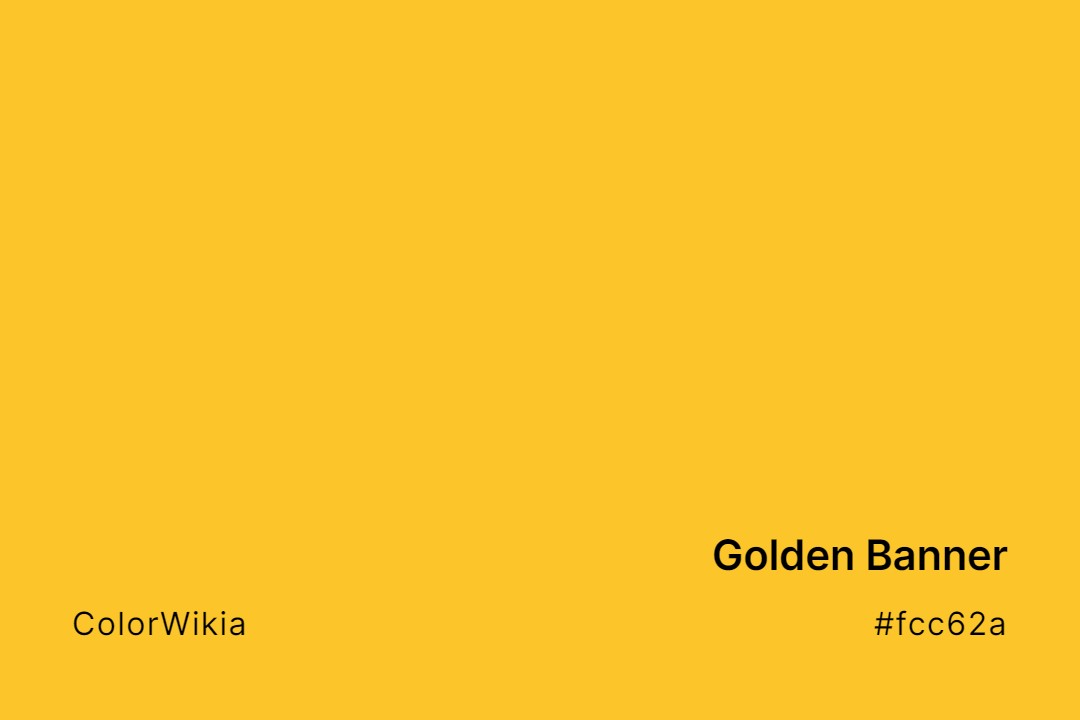 golden banner color fcc62a