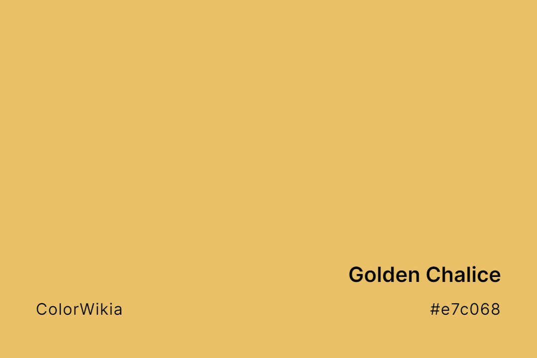 golden chalice color e7c068