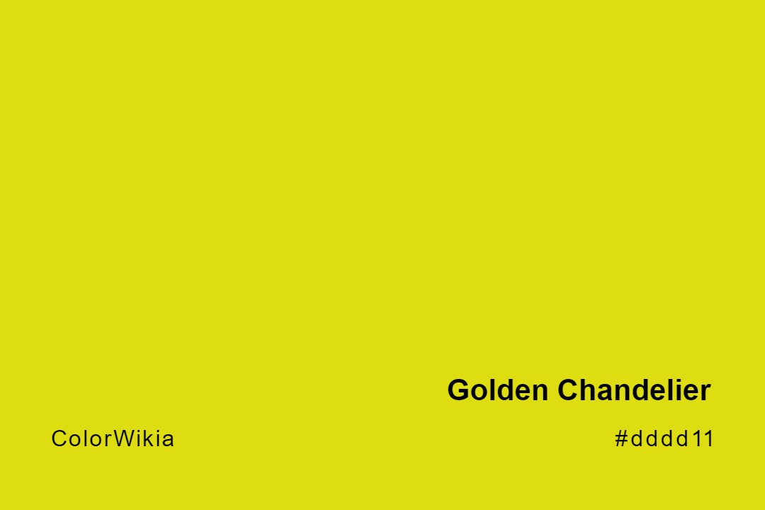 Golden Chandelier Color – #dddd11: Codes and Complete Breakdown