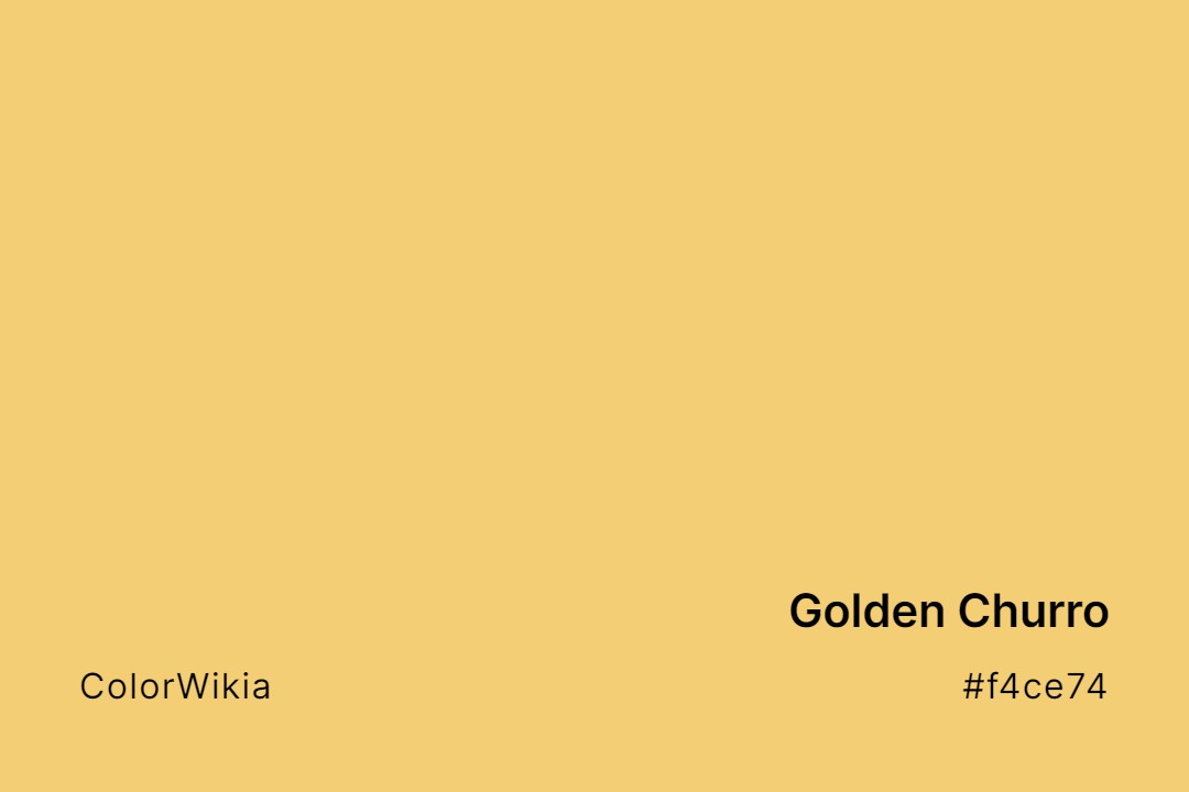 Golden Churro Color – #f4ce74: Codes and Complete Breakdown