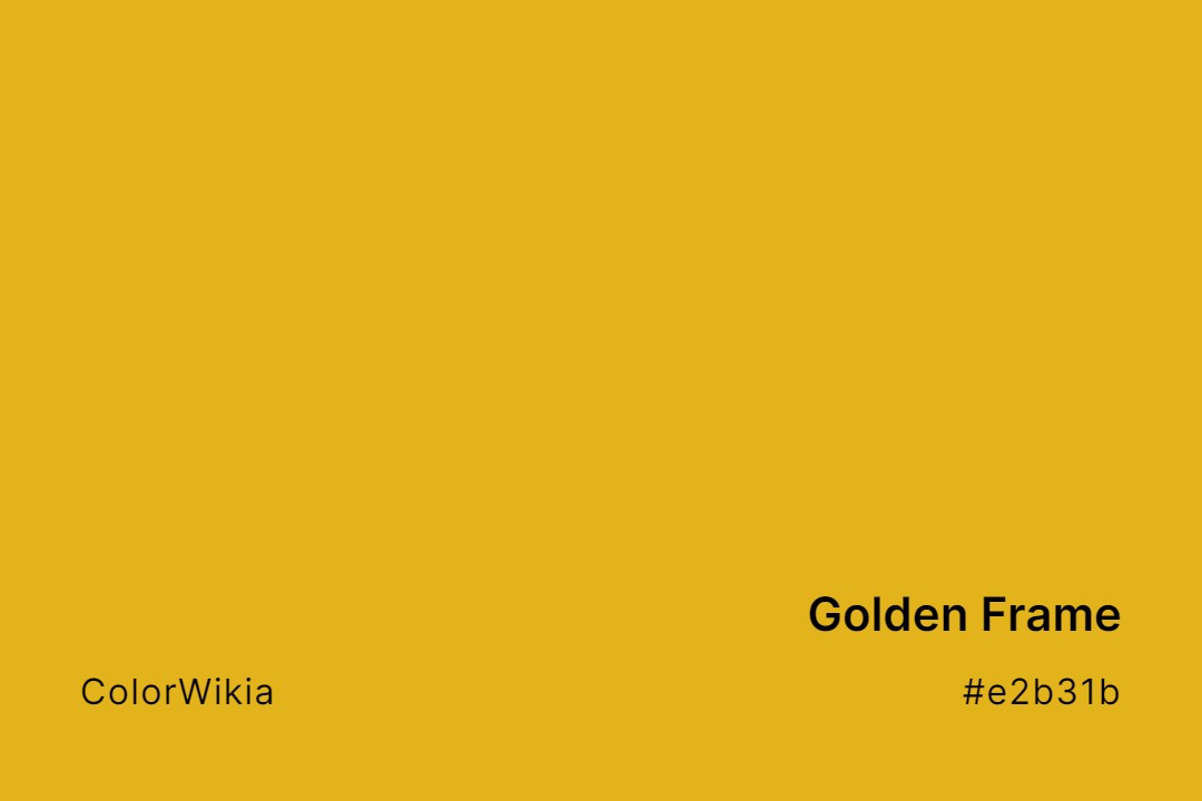 Golden Frame Color – #e2b31b: Codes and Complete Breakdown
