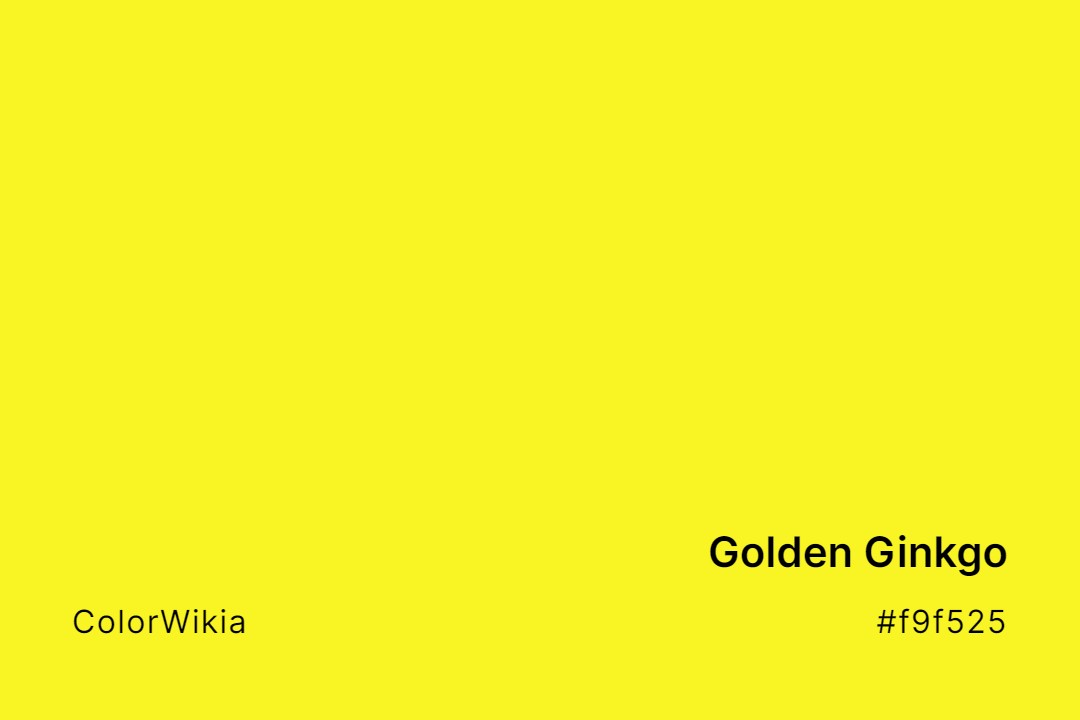 Golden Ginkgo Color – #f9f525: Codes and Complete Breakdown