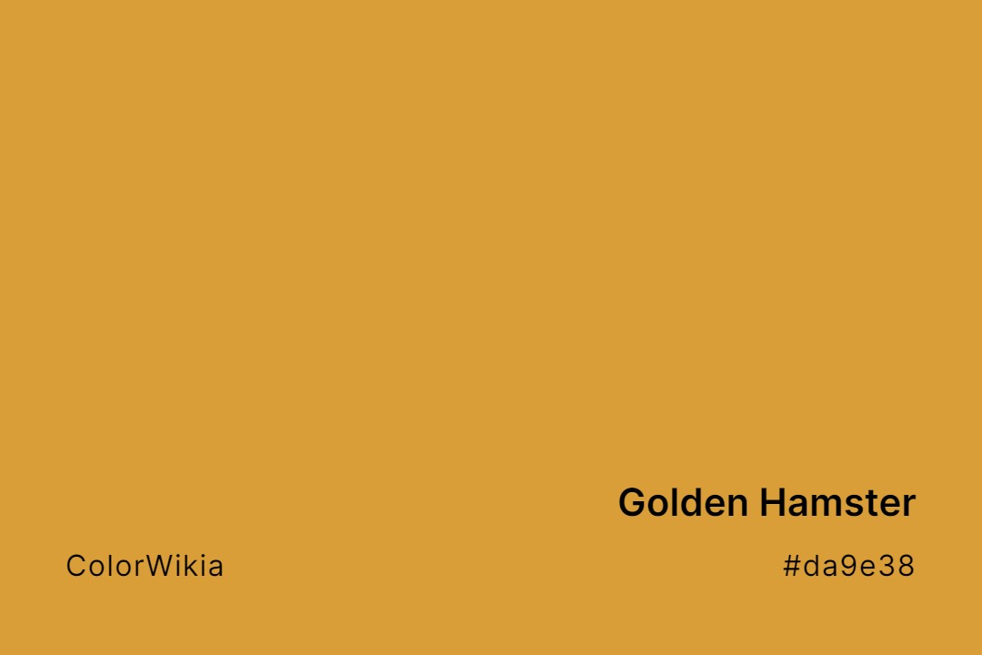 Golden Hamster Color – #da9e38: Codes and Complete Breakdown