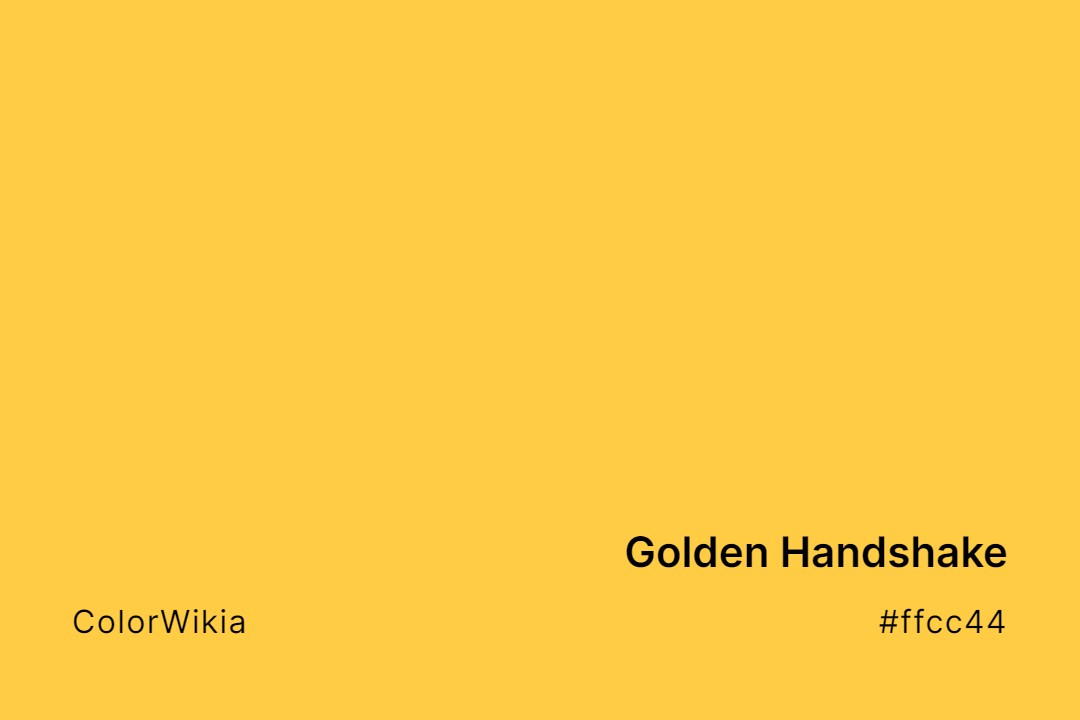 Golden Handshake Color – #ffcc44: Codes and Complete Breakdown
