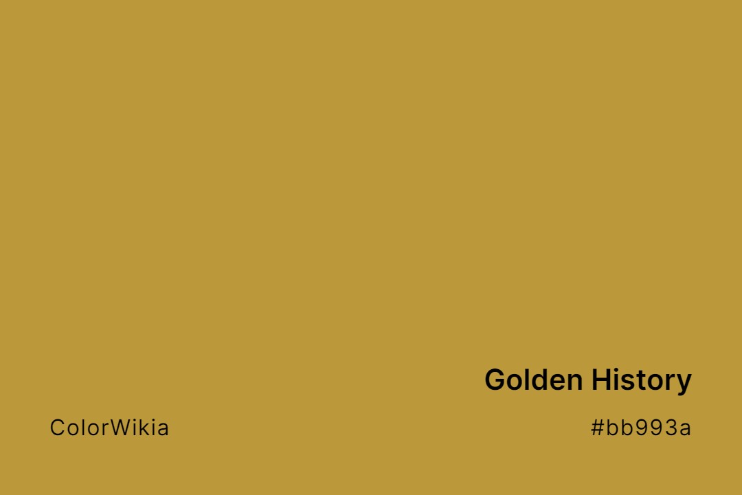 Golden History Color – #bb993a: Codes and Complete Breakdown