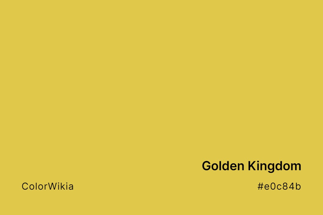 golden kingdom color e0c84b