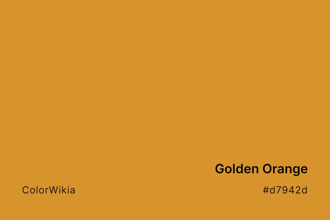 Golden Orange Color – #d7942d: Codes and Complete Breakdown