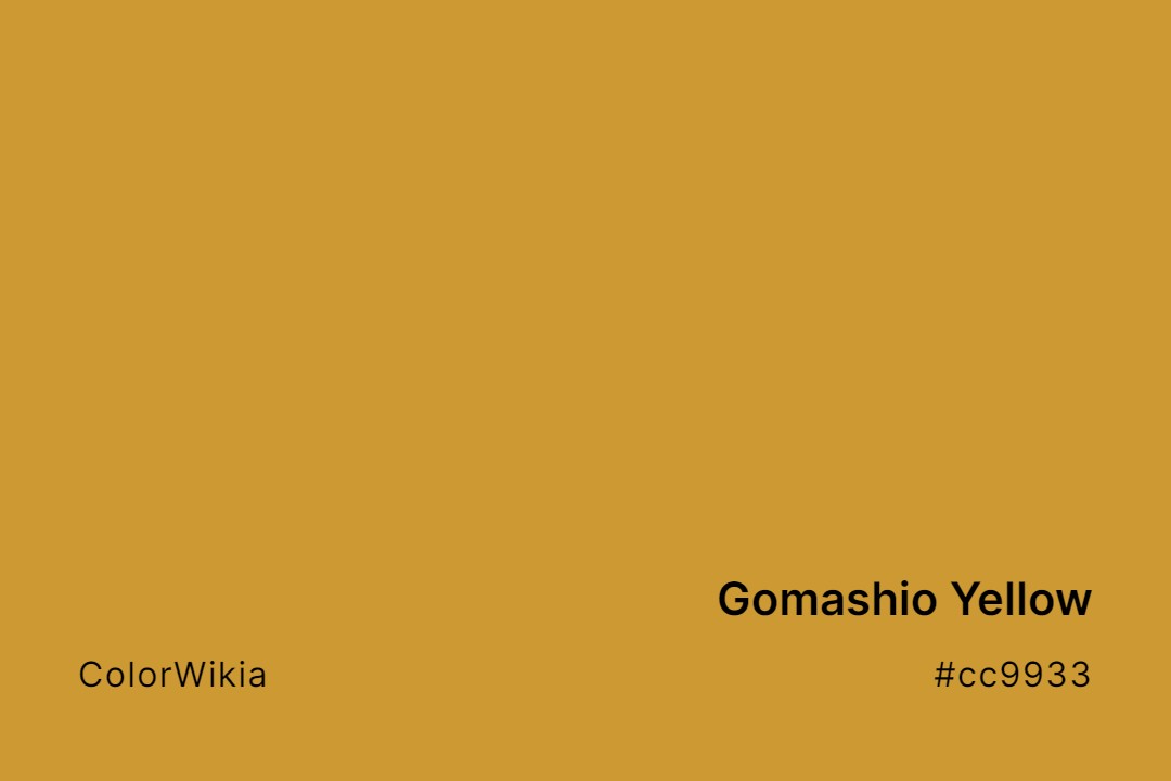 Gomashio Yellow Color – #cc9933: Codes and Complete Breakdown