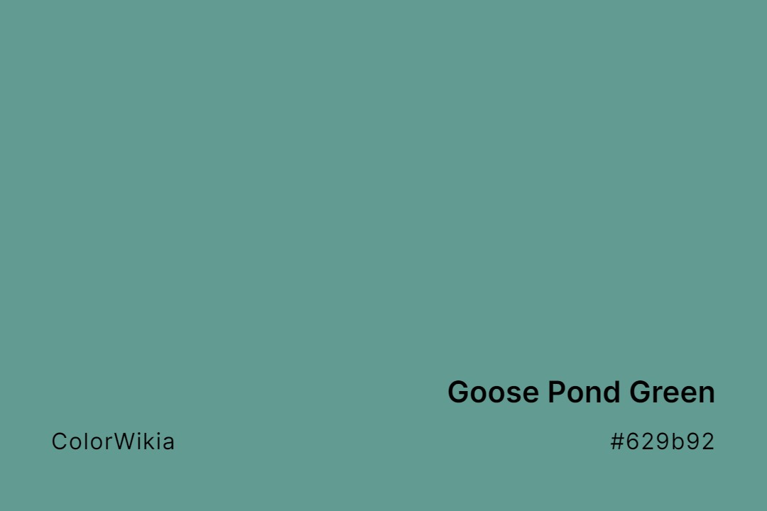 goose pond green color 629b92
