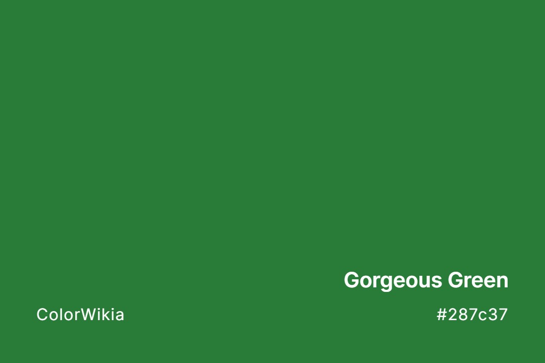 gorgeous green color 287c37