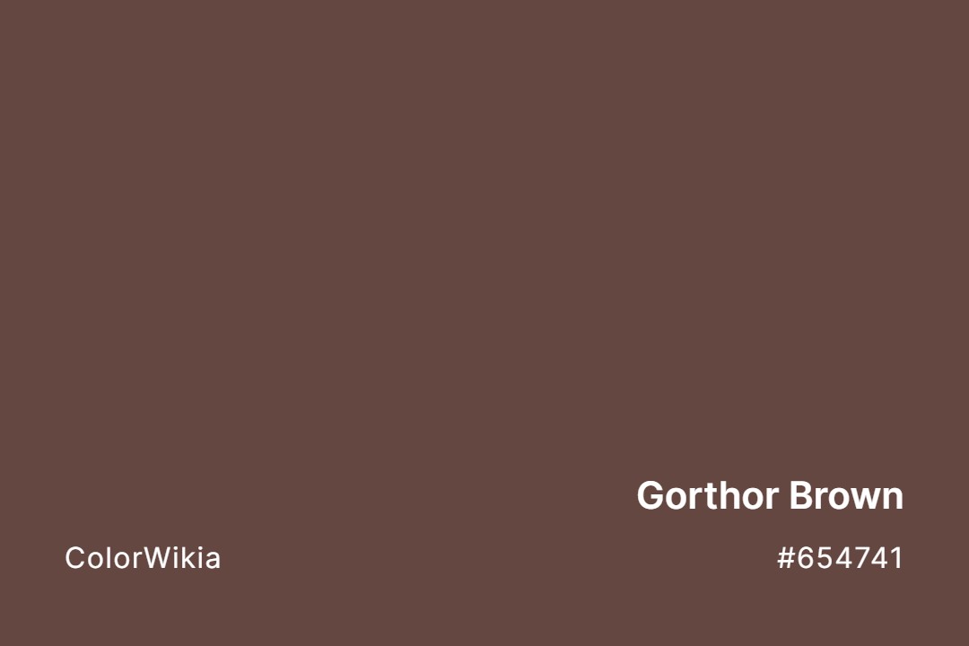 Gorthor Brown Color – #654741: Codes and Complete Breakdown