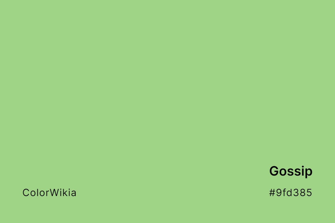 Gossip Color – #9fd385: Codes and Complete Breakdown