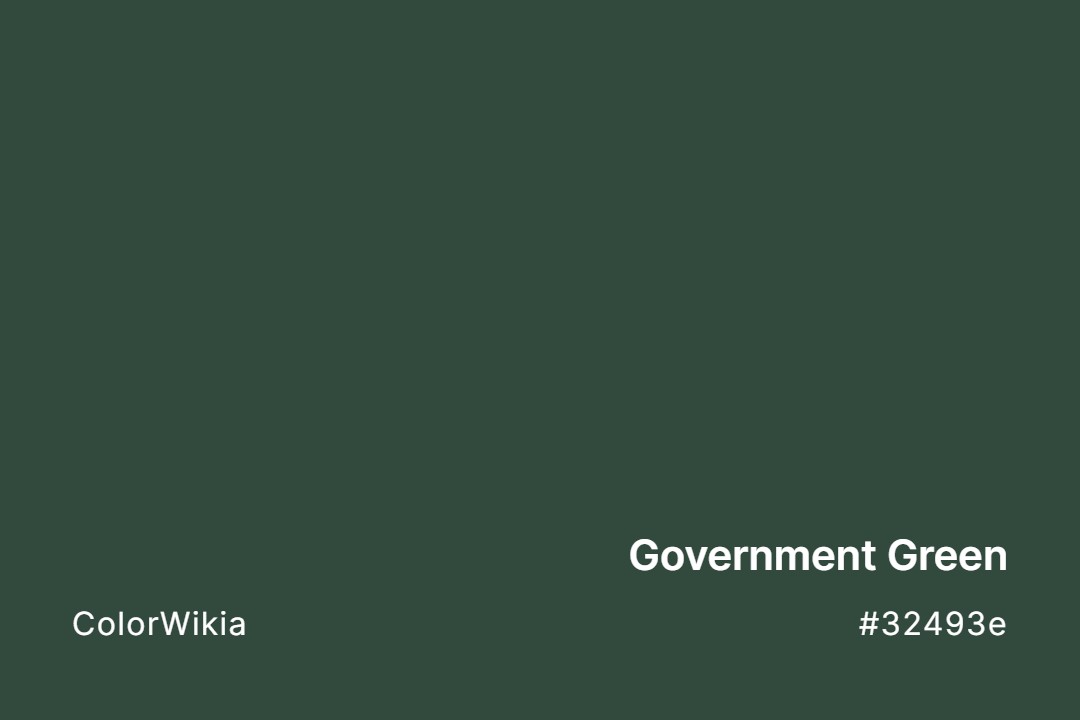 Government Green Color – #32493e: Codes and Complete Breakdown