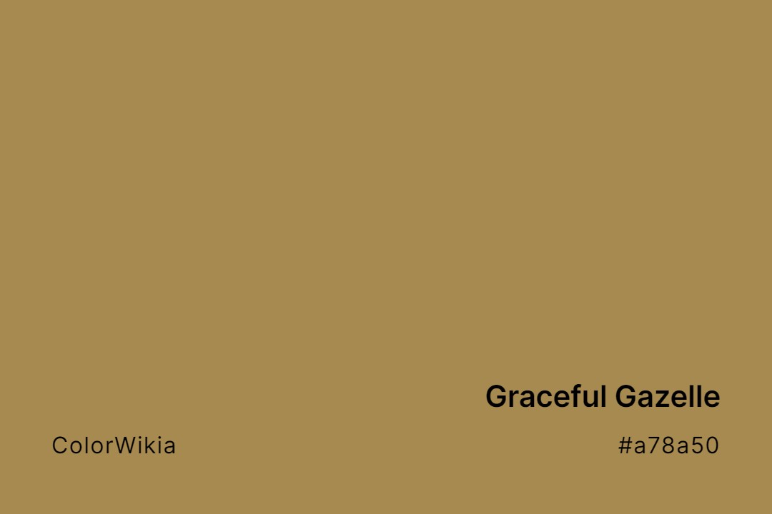 graceful gazelle color a78a50
