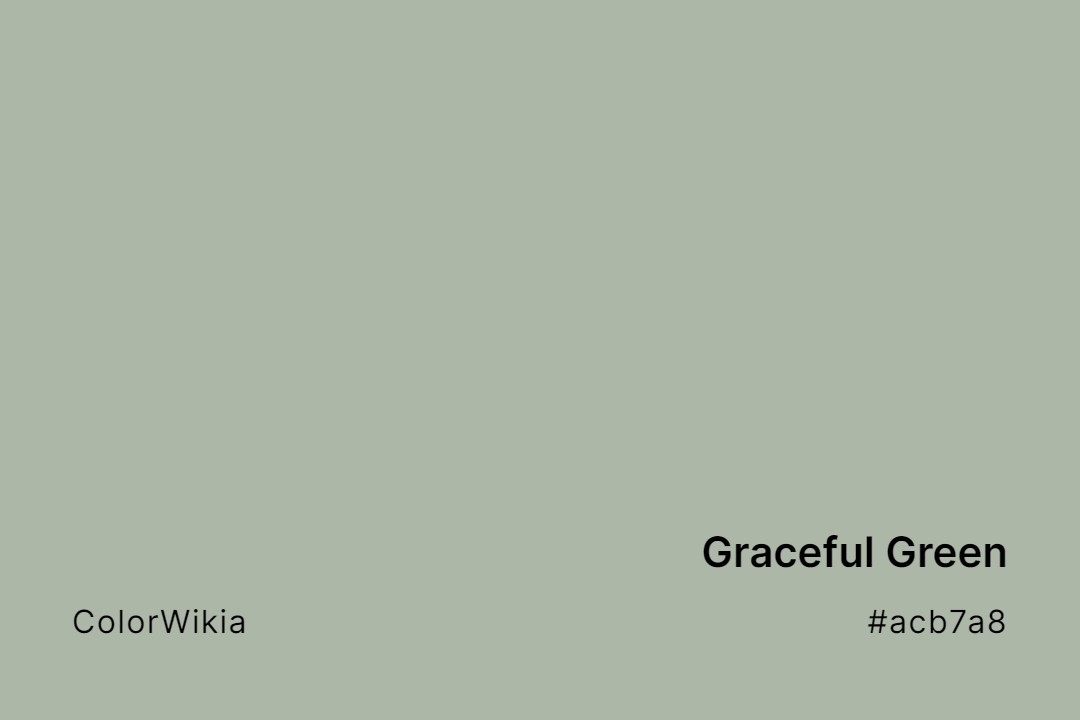 graceful green color acb7a8