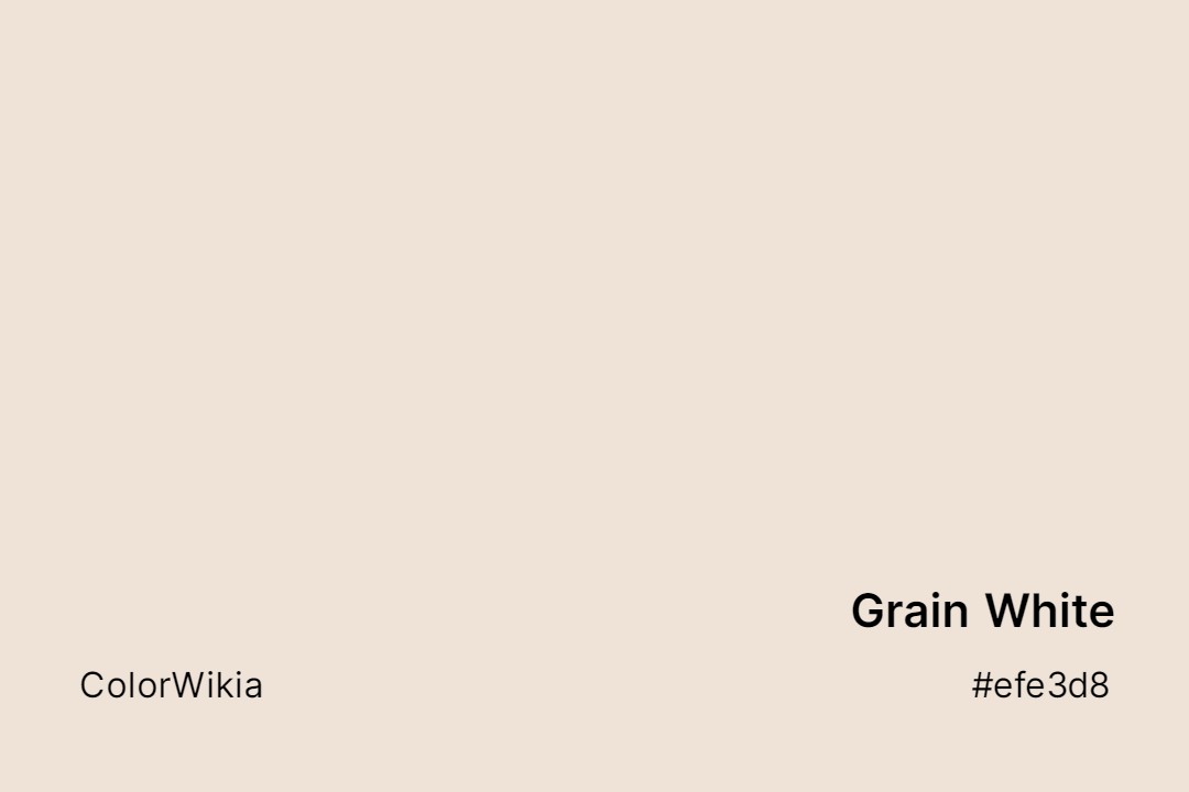 Grain White Color – #efe3d8: Codes and Complete Breakdown