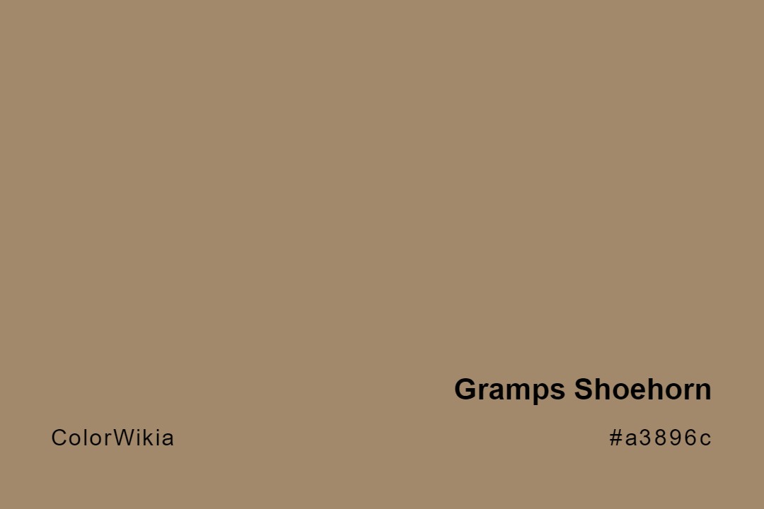 Gramps Shoehorn Color – #a3896c: Codes and Complete Breakdown