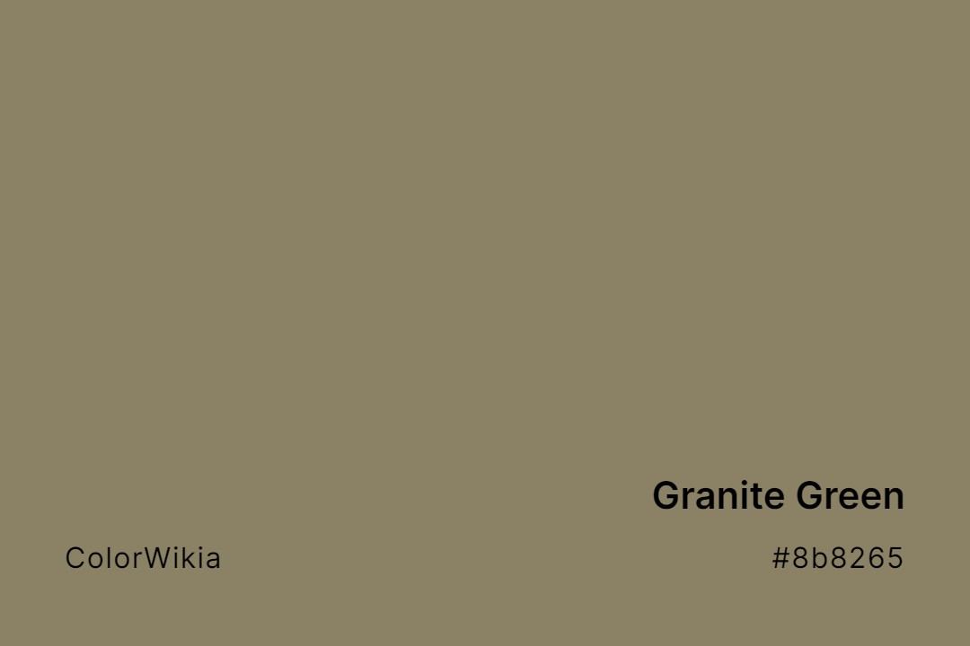 Granite Green Color – #8b8265: Codes and Complete Breakdown