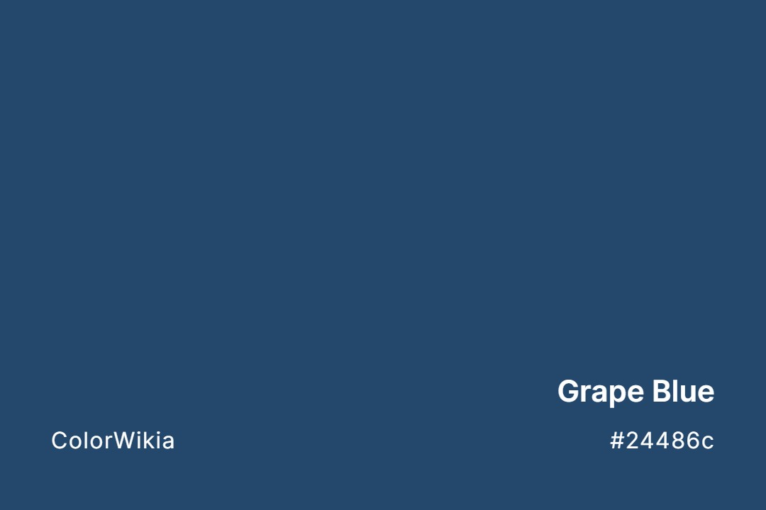 Grape Blue Color – #24486c: Codes and Complete Breakdown