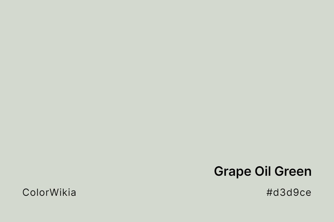 Grape Oil Green Color – #d3d9ce: Codes and Complete Breakdown
