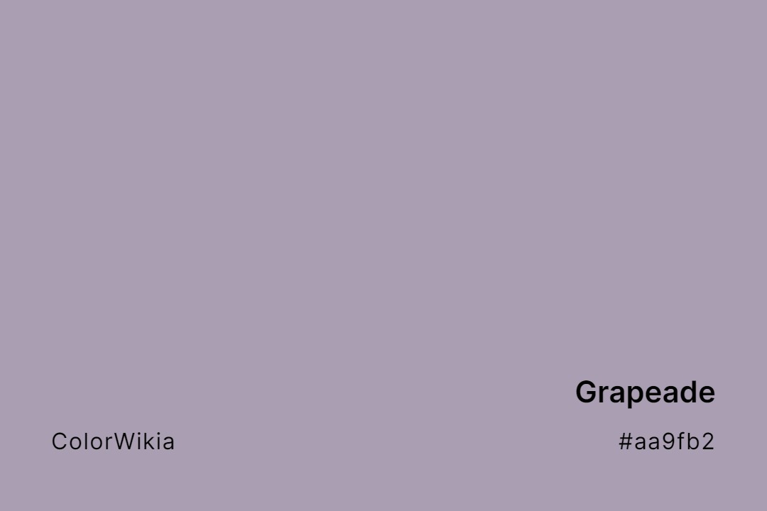 Grapeade Color – #aa9fb2: Codes and Complete Breakdown