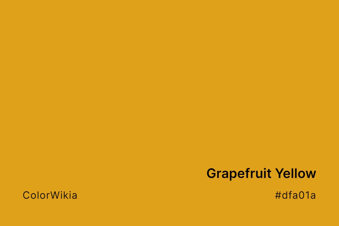 grapefruit yellow color dfa01a