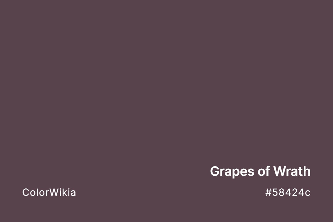 grapes of wrath color 58424c