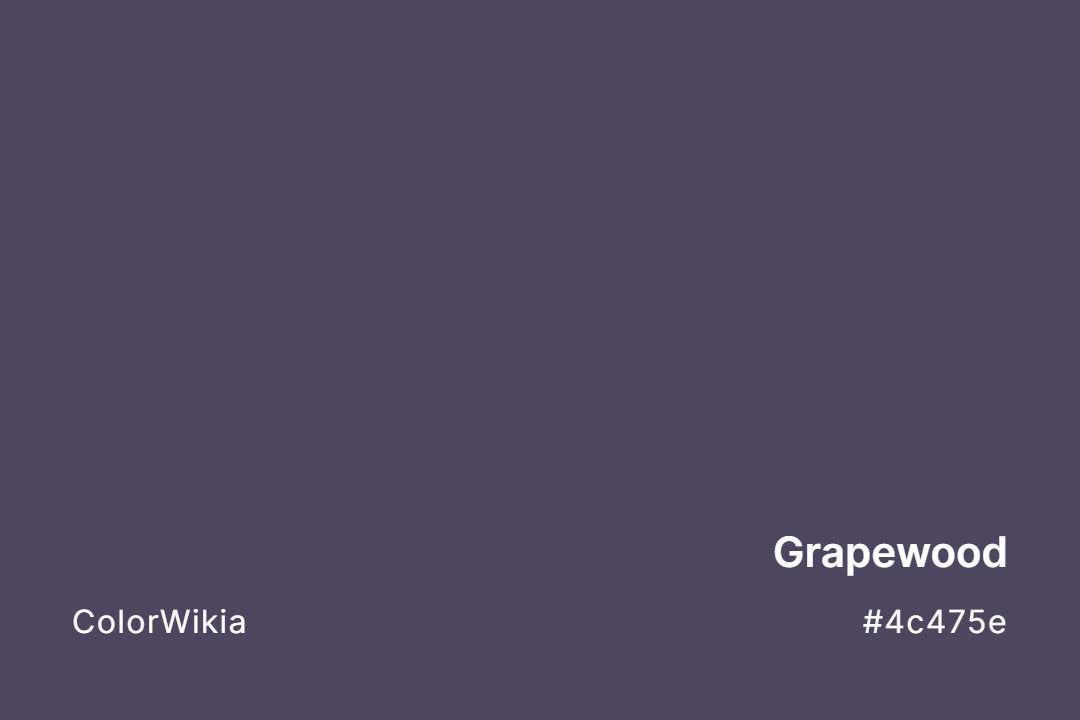 Grapewood Color – #4c475e: Codes and Complete Breakdown