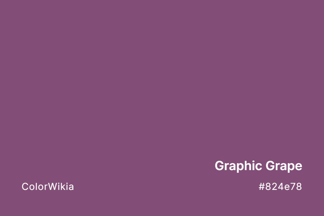 Graphic Grape Color – #824e78: Codes and Complete Breakdown