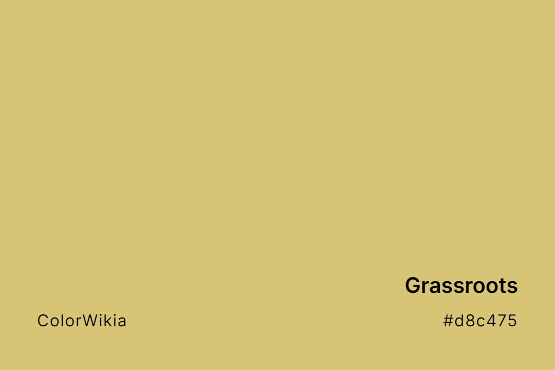 Grassroots Color – #d8c475: Codes and Complete Breakdown