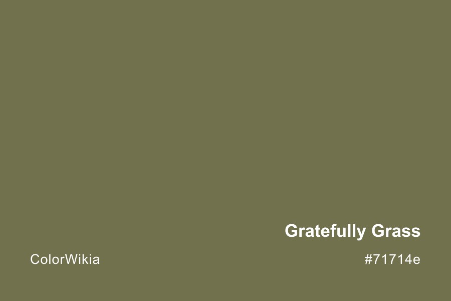 gratefully grass color 71714e
