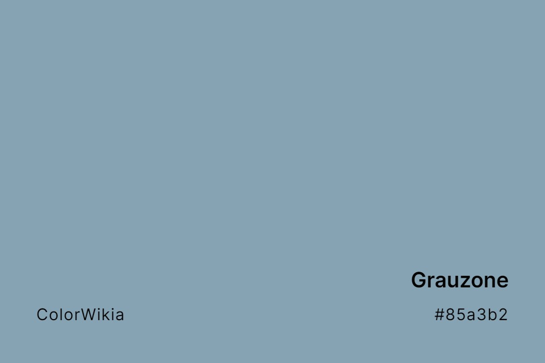 Grauzone Color – #85a3b2: Codes and Complete Breakdown
