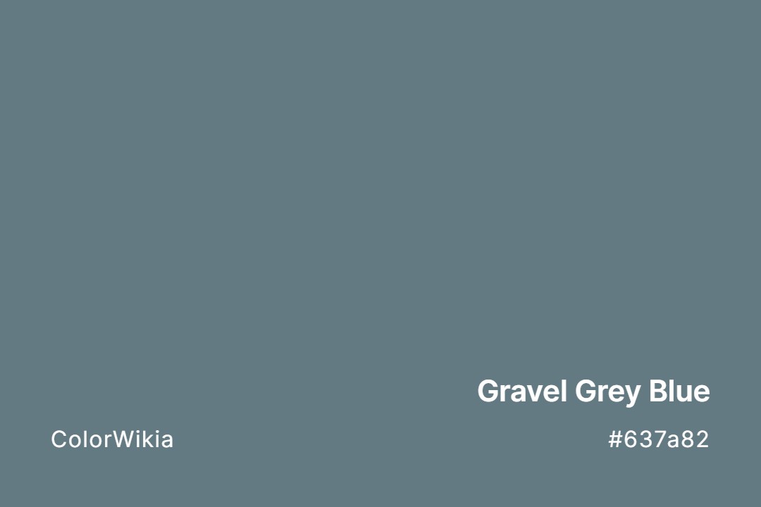 gravel grey blue color 637a82