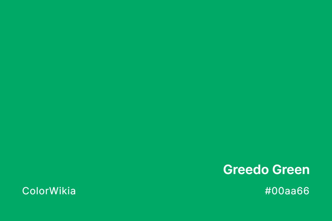 Greedo Green Color – #00aa66: Codes and Complete Breakdown