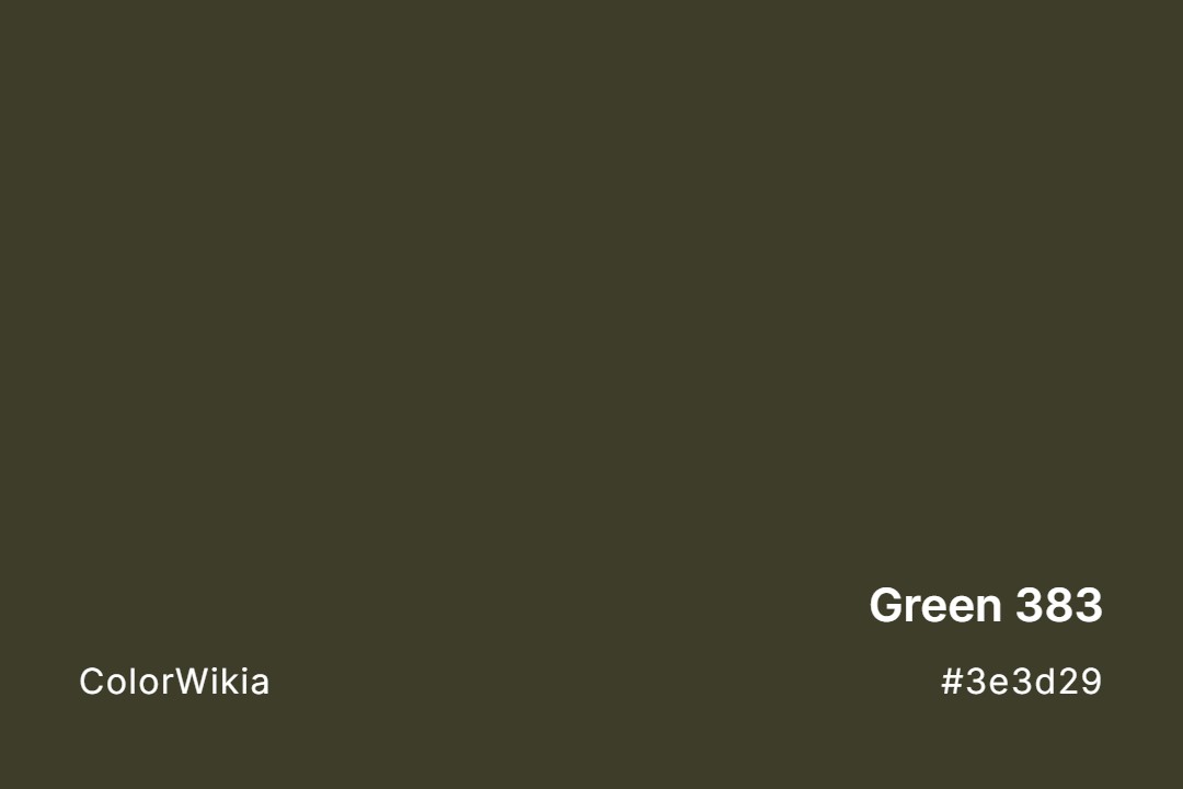 Green 383 Color – #3e3d29: Codes and Complete Breakdown