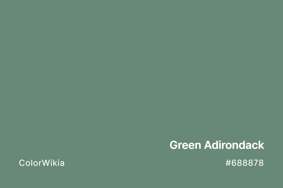 Green Adirondack Color – #688878: Codes and Complete Breakdown