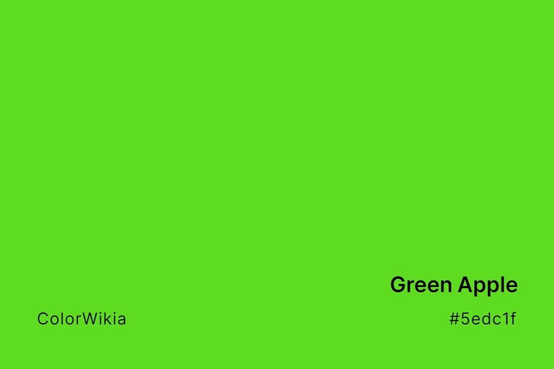 Green Apple Color – #5edc1f: Codes and Complete Breakdown