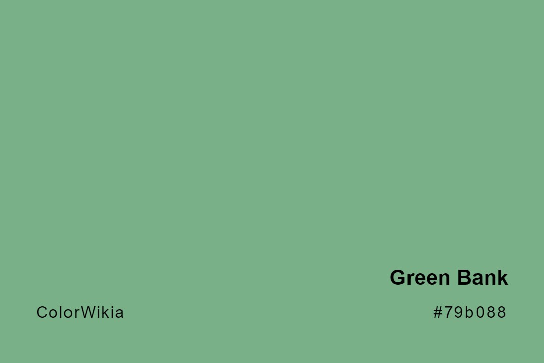 Green Bank Color – #79b088: Codes and Complete Breakdown