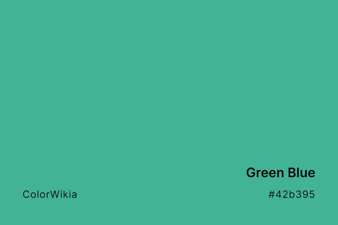 Green Blue Color – #42b395: Codes and Complete Breakdown