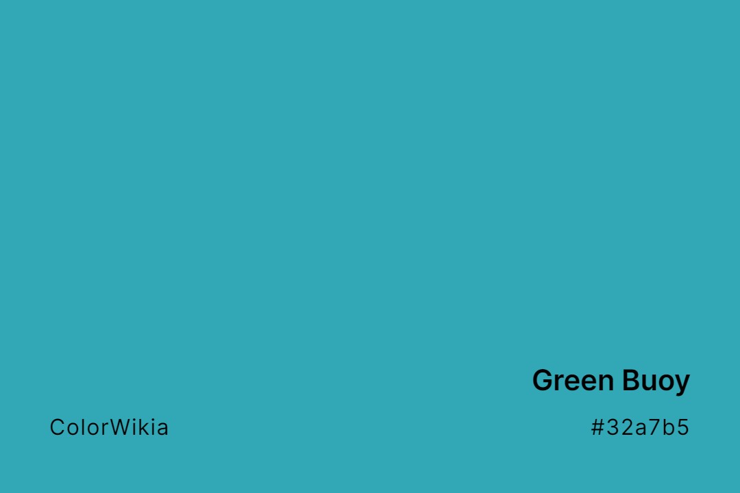 Green Buoy Color – #32a7b5: Codes and Complete Breakdown