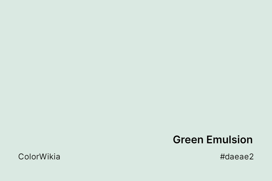 green emulsion color daeae2