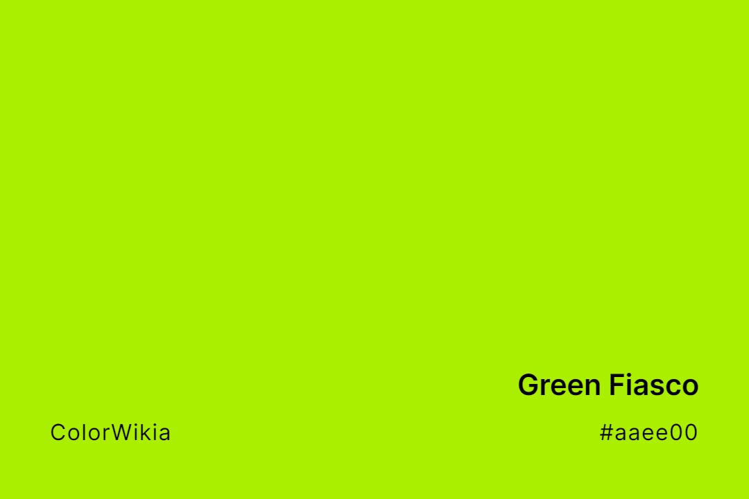 Green Fiasco Color – #aaee00: Codes and Complete Breakdown