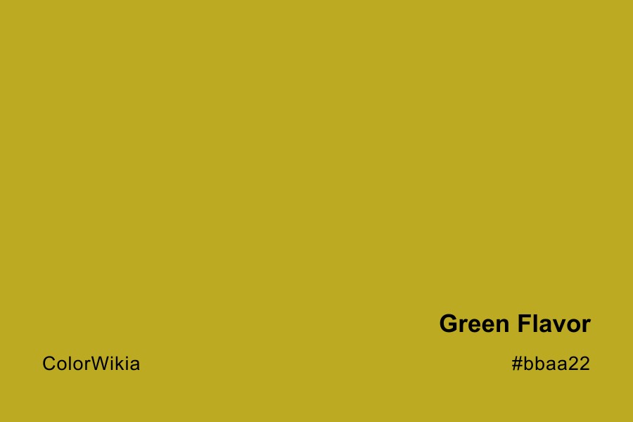Green Flavor Color – #bbaa22: Codes and Complete Breakdown
