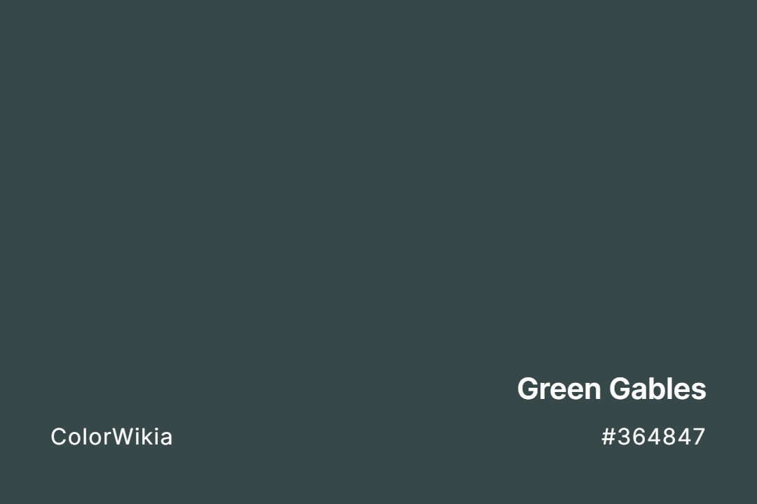Green Gables Color – #364847: Codes and Complete Breakdown