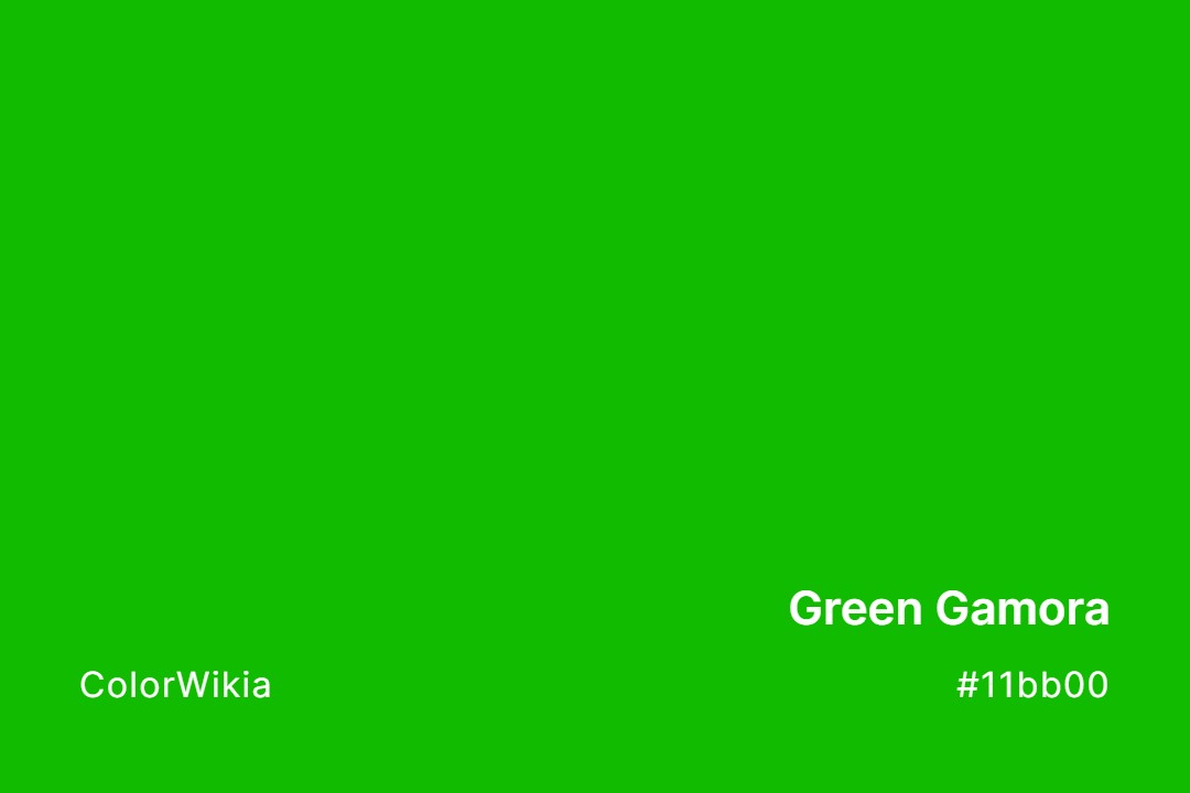 Green Gamora Color – #11bb00: Codes and Complete Breakdown
