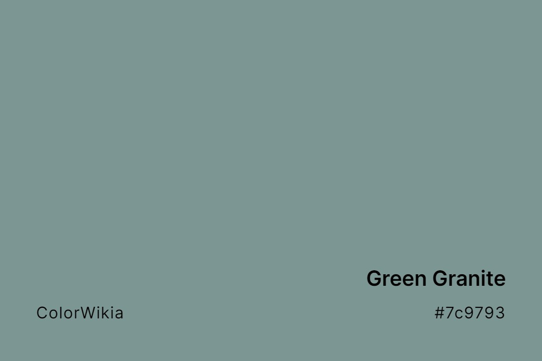 Green Granite Color – #7c9793: Codes and Complete Breakdown
